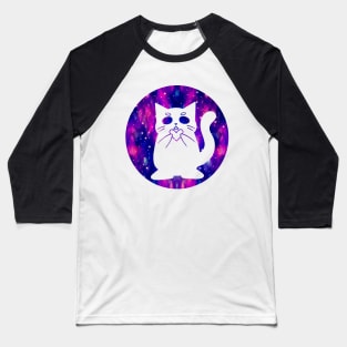 Space Cat Love (Transparent) Baseball T-Shirt